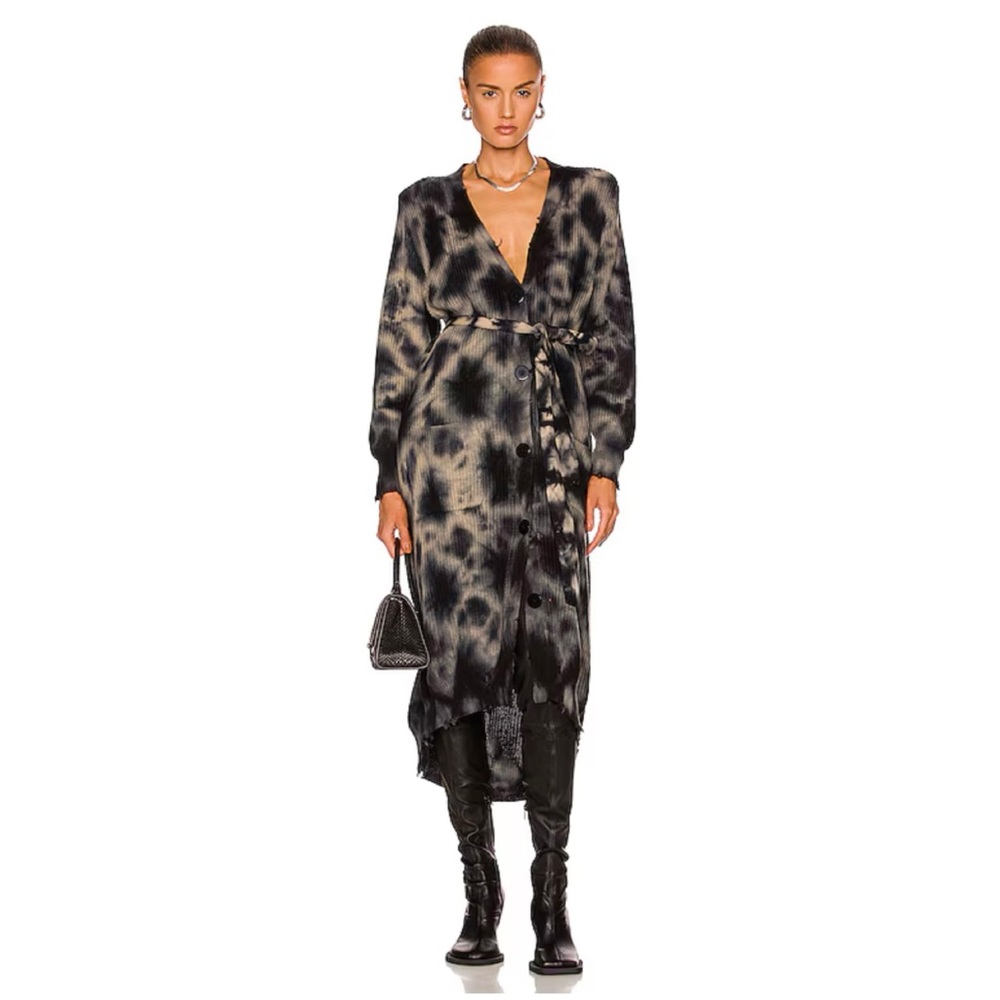 SER.O.YA Amanda Sweater Dress in Beige Tie-Dye
